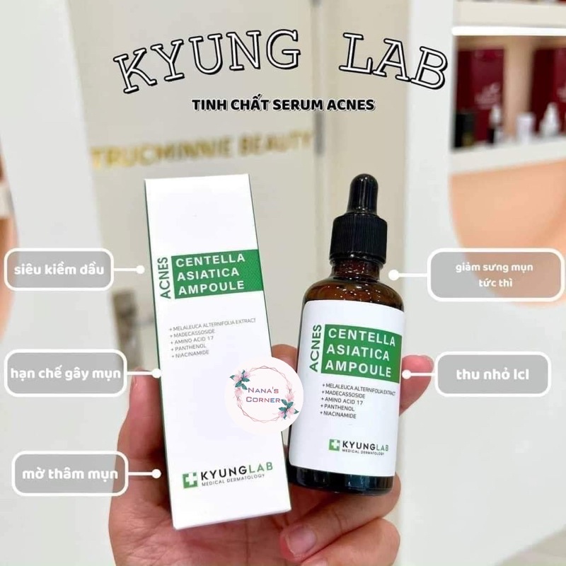 Tinh chất KYUNGLAB CENTELLA ASIATICA ENERGY AMPOULE giảm mụn, ngừa mụn, căng bóng