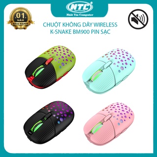 Chuột không dây Wireless K-Snake BM900 pin sạc kiểu dáng bọ cánh cứng - phiên bản Silent
