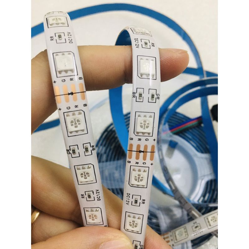 bộ Cuộn Led dây dán 12V 5050 RGB nhiều màu, cuộn 5M | Shopee Việt Nam