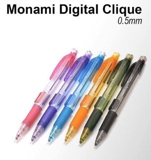 Bút chì bấm - Chì cơ khí Monami và ngòi Monami, Staedler