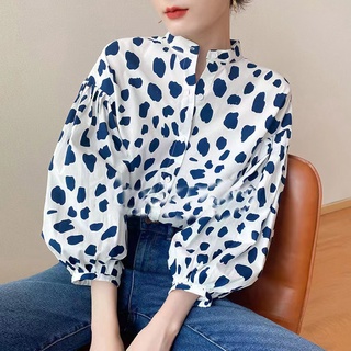 Hàng Mới Về Áo Sơ Mi Tay Phồng Dài Dáng Rộng Phong Cách Hàn Quốc Cho Nữ Hàng Có Sẵn