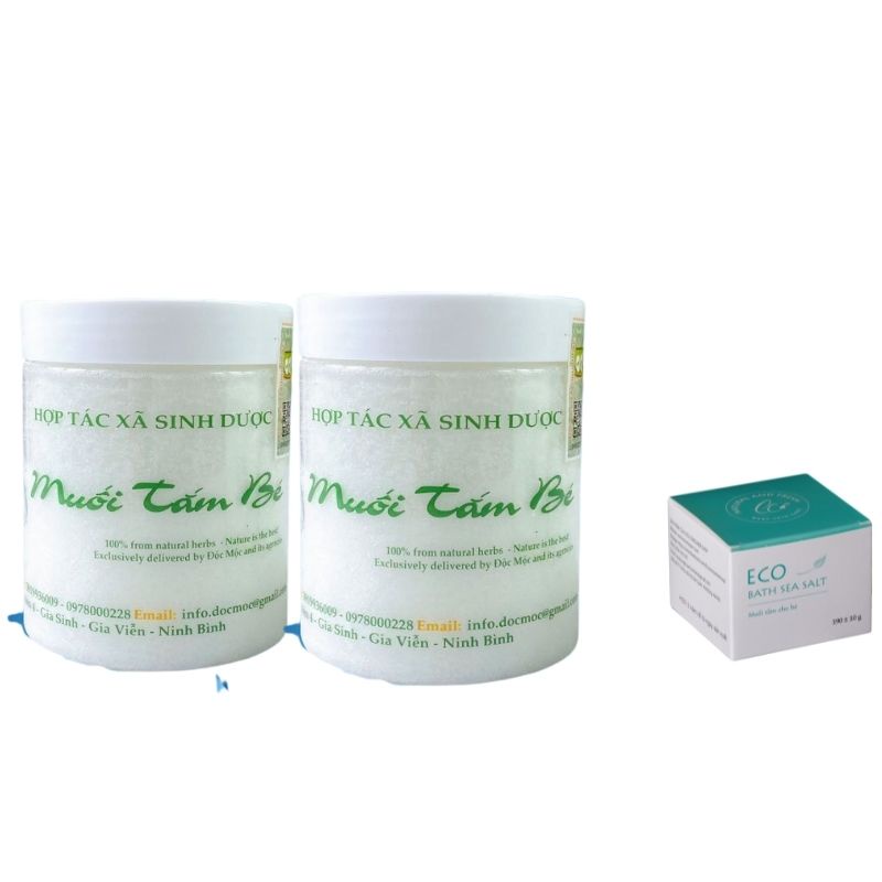 Ảnh Muối Tắm Bé Sinh Dược Độc Mộc, Muối Tắm Bé Lặn Rôm Sẩy, Dịu Sài ,Kê, Da Mịn Màng  400g 1