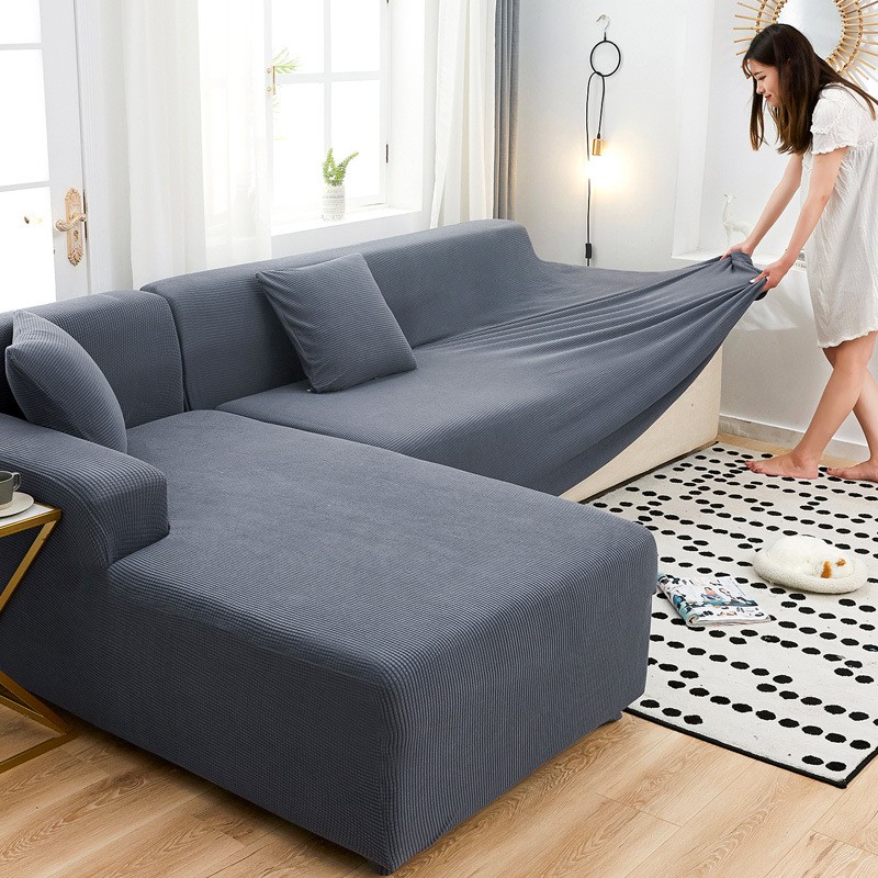 1/2/3/4 chỗ ngồi kín nước Vỏ ghế sofa，Bọc Ghế Sofa，bọc ghế sofa đơn，Vỏ ghế sofa đan da lộn đàn hồi