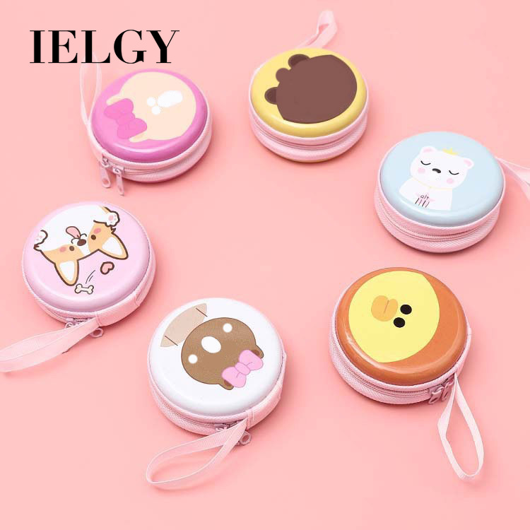 IELGY Sáng tạo ví đựng tiền xu dây kéo túi tai nghe hoạt hình túi đựng tiền xu