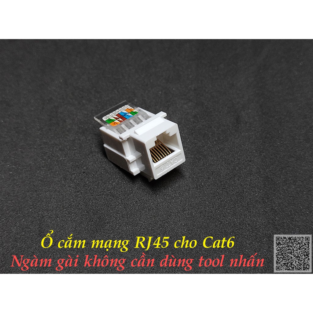 Ổ cắm mạng Module Jack RJ45 Cat6 - EZ - không cần dùng tool nhấn ...