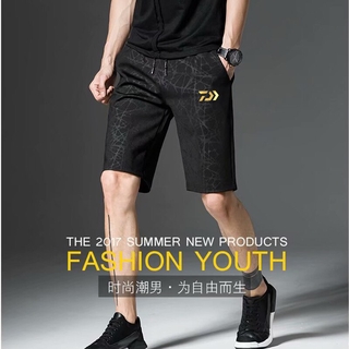 DAIWA Thời Trang Nam Câu Cá Quần Short Thường Ngày Mùa Hè Mỏng Ngụy Trang Thể Thao Quần Short Thẳng Ngoài Trời