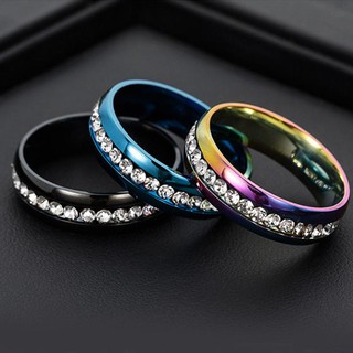 Nhẫn titanium nạm đá - BHN101