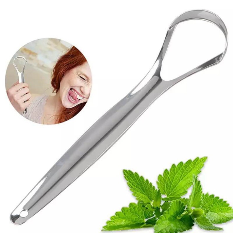 Dụng Cụ Nạo Lưỡi, Cạo Lưỡi, Vệ Sinh Lưỡi Người Lớn Bằng inox CóHộp Đựng