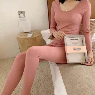 Bộ len tăm giữ nhiệt siêu yêu HENNY ROE [Clip thật, loại 1]