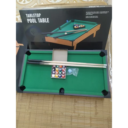 bàn bi a mini - bida, bi da mini bằng gỗ, vải nỉ tiêu chuẩn - đồ chơi, quà tặng cho bé