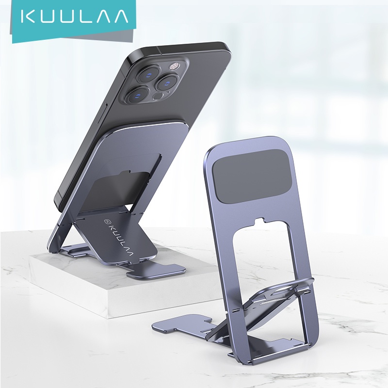 Giá đỡ điện thoại/máy tính bảng Kuulaa KL-ZJ19 bằng hợp kim nhôm/silicon có thể điều chỉnh kích thước