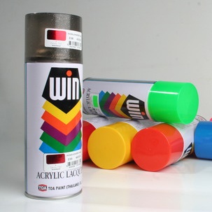 Sơn xịt WIN xám và trắng độ bóng cao bám dính