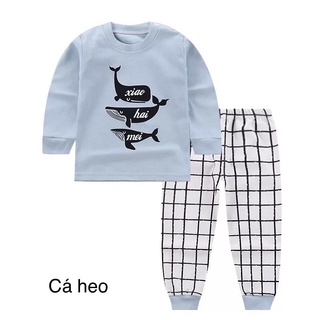 Bộ dài thu đông bé trai bé gái, bộ dài chui đầu bé trai bé gái, bộ nỉ thu đông bé trai bé gái