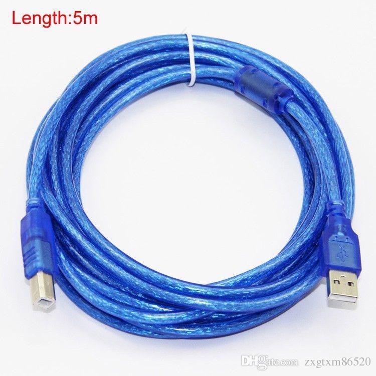 Cáp Máy In Dài 1.5M / 3M / 5M / 10M Xanh Có Chống Nhiễu - USB Máy IN |  Shopee Việt Nam