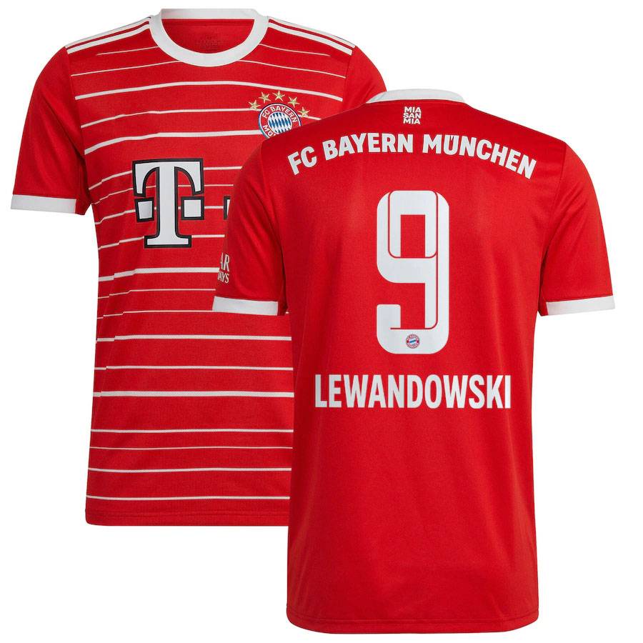 SY3 2022-2023 Sân nhà Bayern Munchen Áo bóng đá Lewandowski Sane Muller Áo bóng đá Jersey Plus size YS3