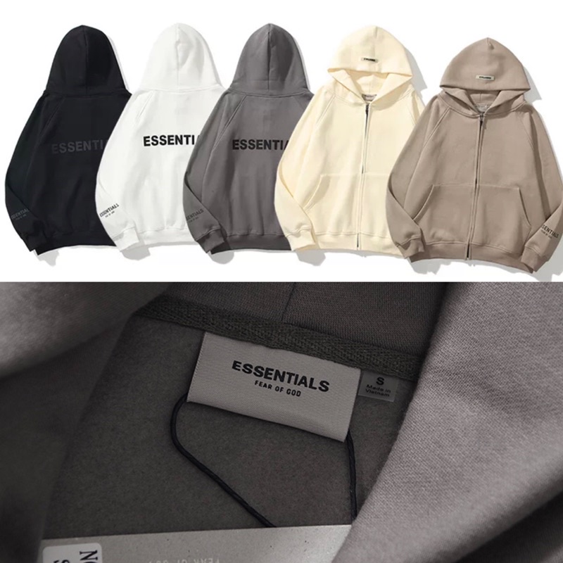 Essentials hoodie zip hotsell