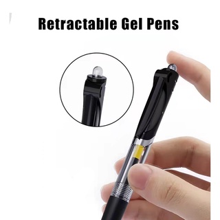 Set 2 Bút Bi Mực Đen/Đỏ/Xanh Kích Thước 0.5Mm Có Thể Thay Thế Tiện Dụng