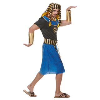 ❤Hàng có sẵn❤Halloween Người Lớn Kinh Dị Cổ Ai Cập Pharaoh Trang Phục Nam Bí ẩn Xác ướp Pharaoh Cosplay Phù Hợp Với Trang Phục Tiệc Carnival Sân Khấu Ai Cập Vua Ma Lạ Mắt Trang Phục