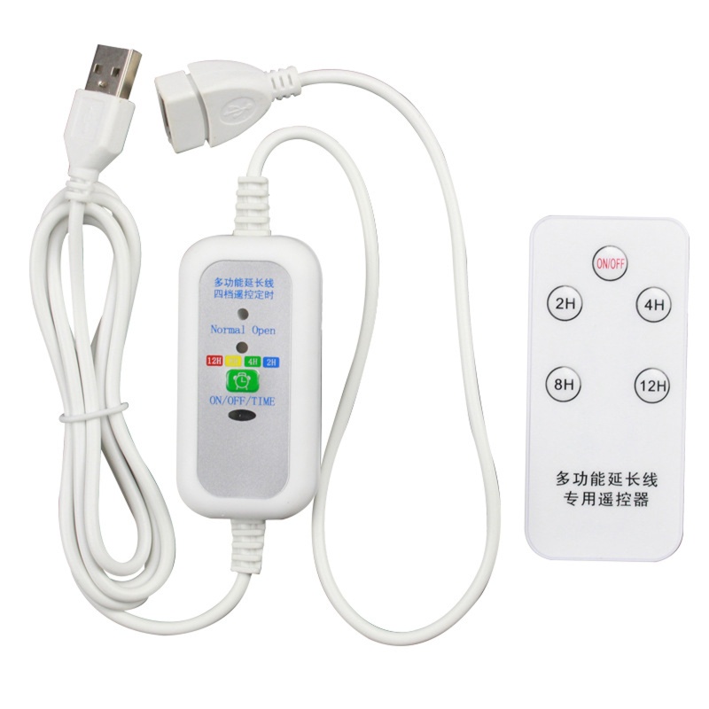 Cáp hẹn giờ mở rộng USB HIk 5V cho quạt trần USB Đèn LED để bàn USB 1 5m