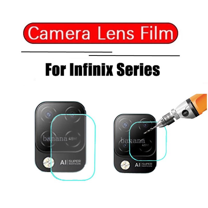(4IN1) Infinix Hot 10s hot 10 9 Play Zero 8 SMART 5 Camon 16 pova 2 Vỏ điện thoại chống sốc + màng kính cường lực + màng mặt sau bằng sợi carbon + màng ống kính