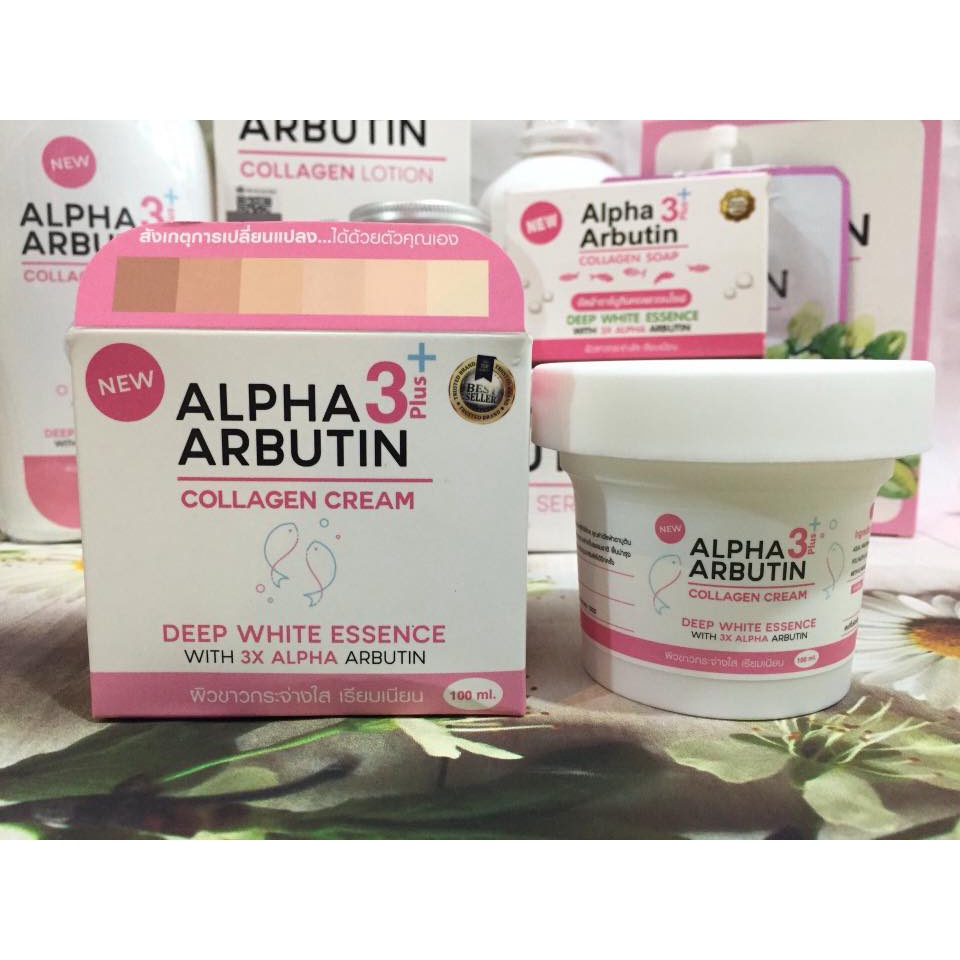 KEM DƯỠNG TRẮNG DA BODY ALPHA ARBUTIN COLLAGEN CREAM 3PLUS+ Shopee