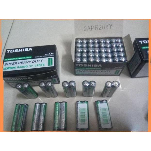 Hộp pin AAA 1,5V Toshiba R03UG Dùng cho remote | Shopee Việt Nam