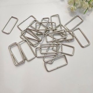 Khoen chữ nhật 5 cm [Rẻ vô địch] 4 cái màu bạc phụ kiện túi xách balo Pinky Shop