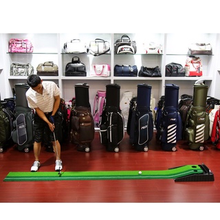 COMBO Thảm tập put nhựa, putting green nhựa + Gậy PUTT, tặng kèm 06 bóng tập chuyên dụng