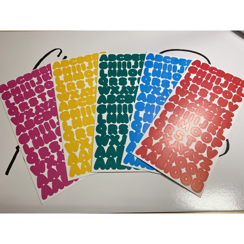 [CÓ SẴN] SET STICKERS CHỮ SỐ ALPHABET DAISO HÀN QUỐC | Shopee Việt Nam
