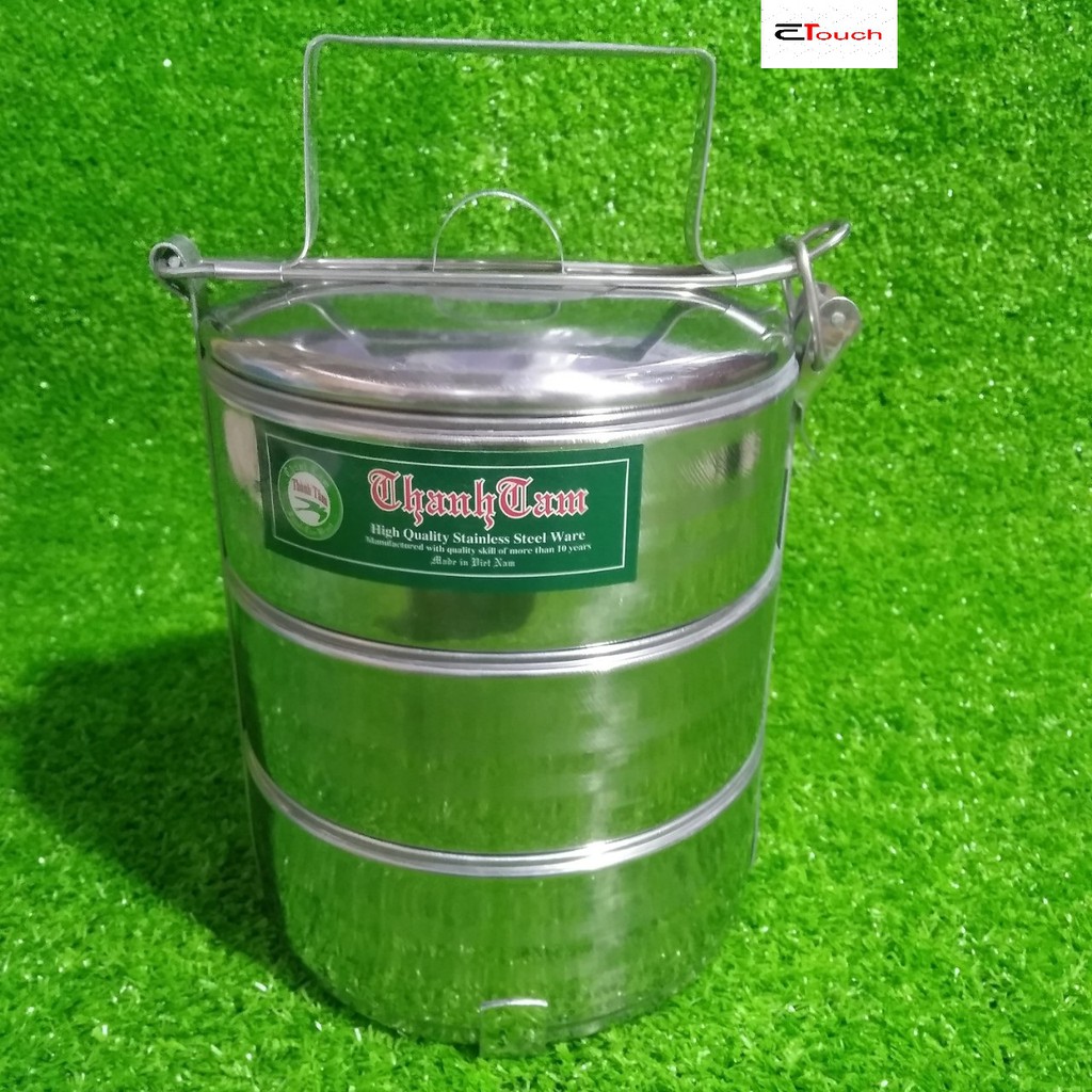 Cà mên 3 ngăn bằng inox của Thành Tâm | Shopee Việt Nam