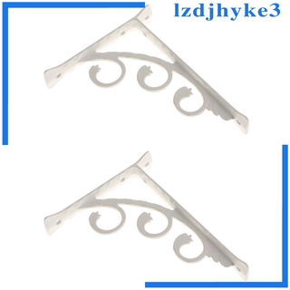 2 Chiếc Giá Treo Tường Kim Loại Chống Rỉ Sét Giá Đỡ Hình Chữ L Hỗ Trợ