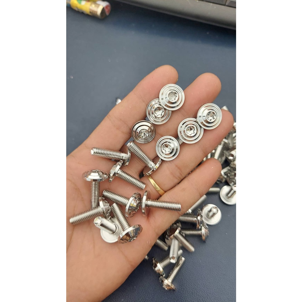 Ốc Salaya inox 304 đầu dù phay thái 6ly2 phân 1 con | Shopee Việt Nam