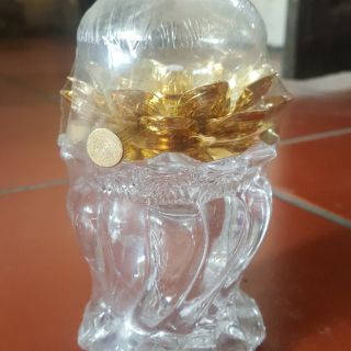 Đèn Dầu Cát Tường Chân Thủy Tinh Hoa Sen đồ thờ cúng đèn thờ trang trí ban thờ