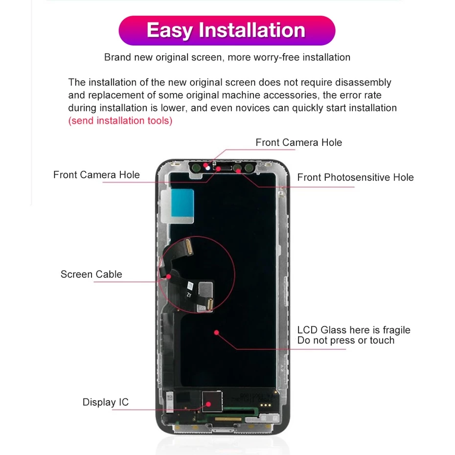 Màn Hình Cho iPhone X XR XS 11 12 13 14 15 16 Pro Max Mini Plus LCD Với 3D Bộ Số Hóa Màn Hình Cảm Ứn