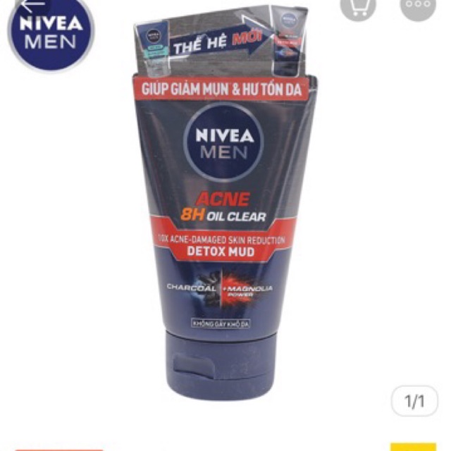 SỮA RỬA MẶT NIVEA MEN Kiểm soát nhờn ngừa mụn 100G
