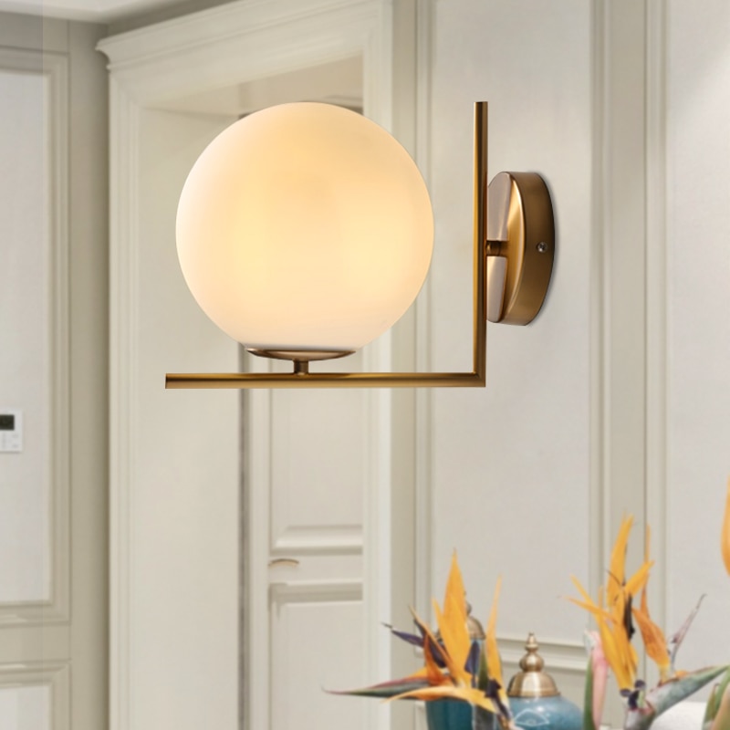 Đèn tường retro thẩm mỹ Đèn chiếu sáng phòng tắm hành lang trong nhà trang trí tường sconce phòng ngủ Bắc Âu bên cạnh