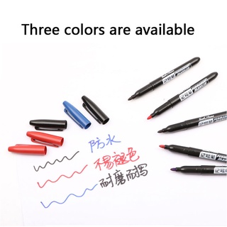 Set 3 bút lông màu đen đỏ xanh chống thấm nước dùng để vẽ tranh