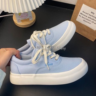 (Sẵn xanh 37) giày Ulzzang đế độn 3cm phong cách Ulzzang