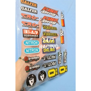 Bộ tem Decal dán xe máy, xe đạp, điện thoại.....