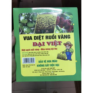 Combo 10 tấm dính ruồi vàng Đại Việt diệt ruồi vàng hiệu quả an toàn với sức khỏe chất bám dính cực mạnh
