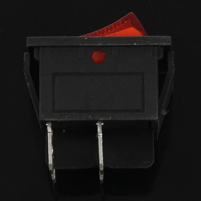 Đèn đỏ 4 chân DPST BẬT / TẮT Snap in Rocker Switch 15A / 250V 20A / 125V AC 28x22mm