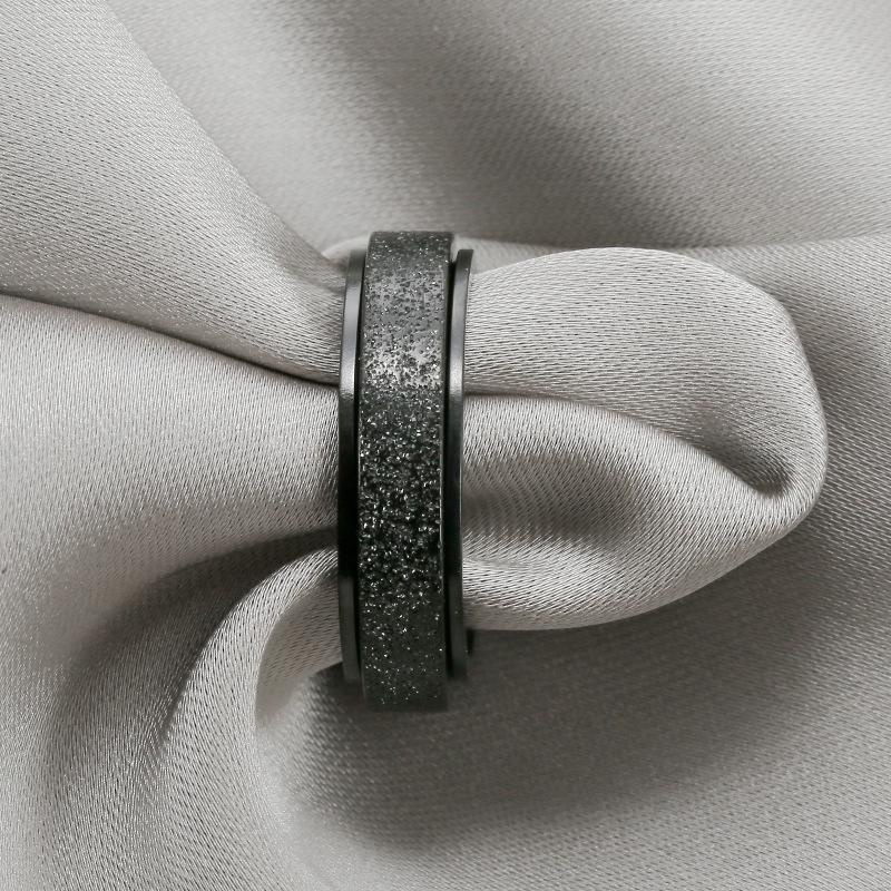 Nhẫn Nam Màu Bạc Đen Xích Ren Ring Đẹp Cao Cấp - Nhẫn Chất liệu Titan Không Gỉ - Ren Ring - Horizon