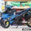 Tem rời in UV cao cấp, Dán xe Exciter 150 đời 2016 - 2019 màu đen xanh. Mẫu decal Y15ZR hoa văn chìm ẩn