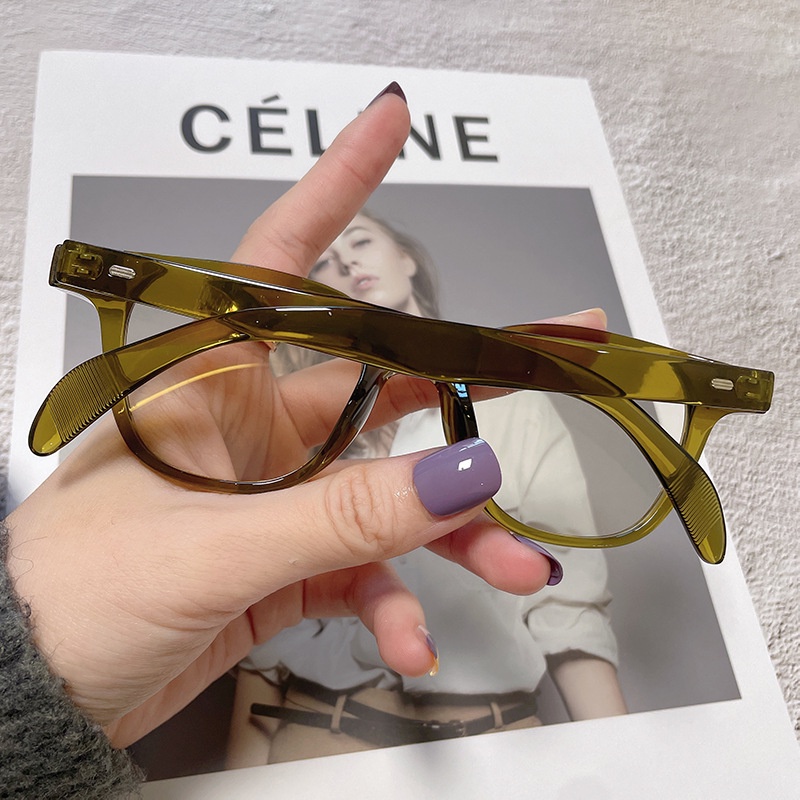Gọng kính cận nữ nam phong cách Ulzzang chống UV400 xinh xắn thời trang mẫu mới nhất 2022 thay được tròng cận đẹp 102