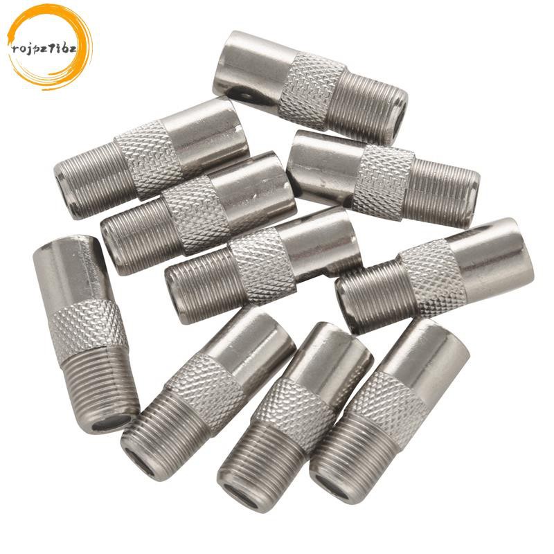 10 Cái Thẳng Kim Loại F Loại Nữ Sang Tivi PAL Nam RF Kết Nối Adapter