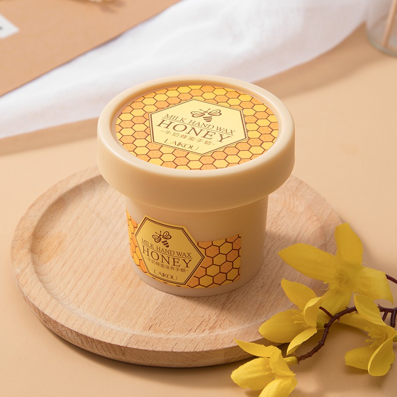 Ảnh Sáp dưỡng ẩm da tay LAIKOU chiết xuất từ sữa và mật ong giúp tẩy tế bào chết và làm sáng da 120g 4
