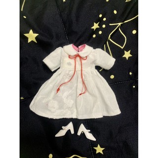 Váy đầm trắng thêu tiểu thư size xinyi,, blythe