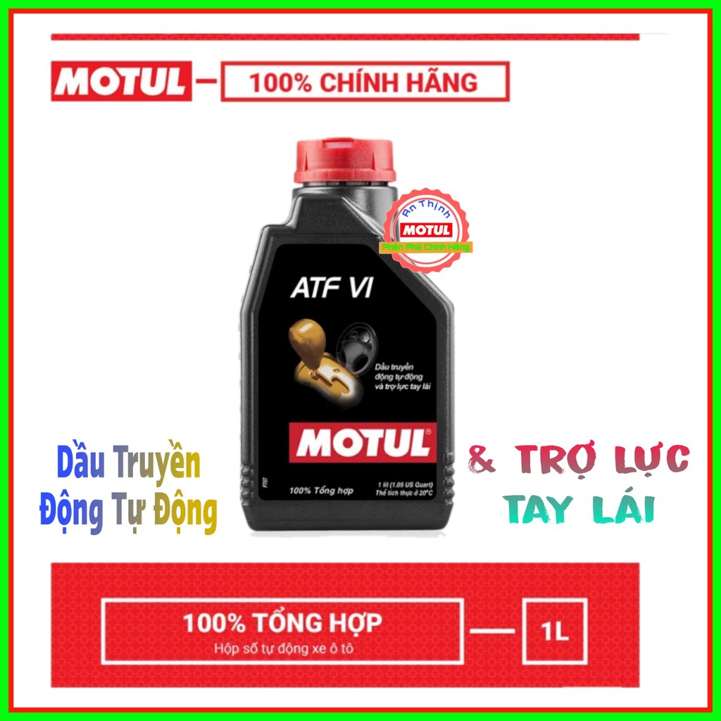 Dầu Hộp Số Tự Động Và Trợ Lực Tay Lái 100% Tổng Hợp Motul ATF VI Và ...