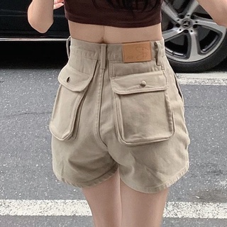 Phiên Bản Hàn Quốc Kaki Quần Short Denim Mùa Hè Mỏng Cao Cấp Ôm Hơn Nhìn Quần Short Hot Girl Loose Casual a Hot Pants