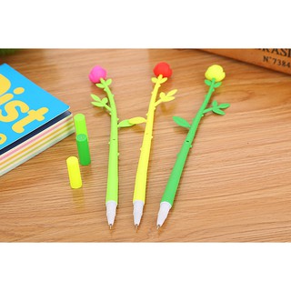 3 Bút Nước Mực Đen Hoa Hồng Thơm - Thỏ Hồng VPP